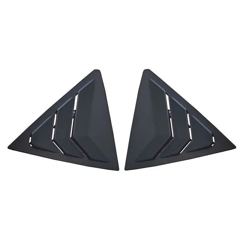 For Toyota Corolla 2014 2015 2016 2017 2018 Car Rear Louver Window Side Shutter Cover Trim Sticker Vent Scoop Carbon Fiber Auto Quake Matte Black