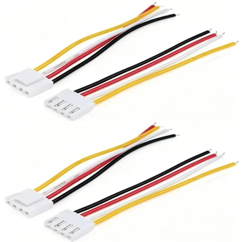 2‑6P PH2.0mm Air Docking Terminal Wire 2PCS 20/40CM Male Plug Female Jack Pre‑Made Cable for DIY Electrical Connection 24/26AWG Quake 4P 24AWG 0.4M