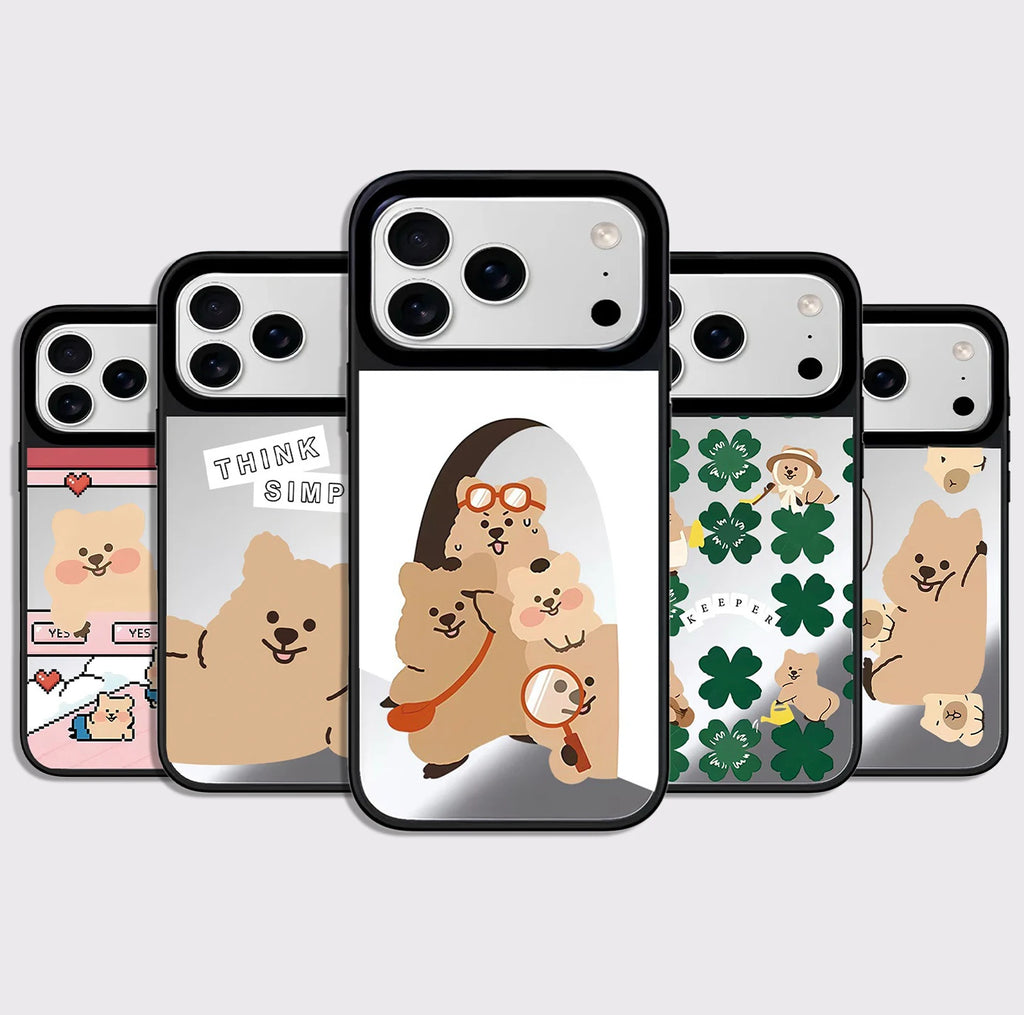 6090733 Mirror Surface Magnetic Phone Case Cover for IPhone 13 14 15 16 17 18 Pro Max Case Quake