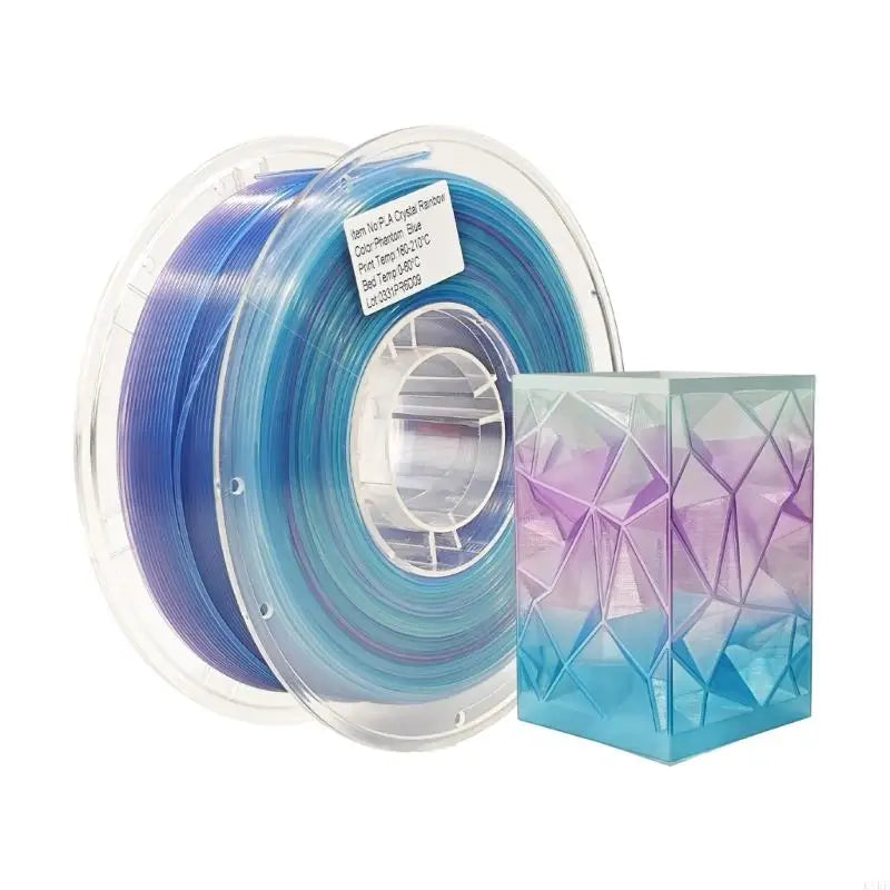 Translucent Printing Filament PLA1.75Mm 1Kg Spool, Crystal-Style Material for Hobby Models and Creative Parts K1KF Quake BluePhantom CN