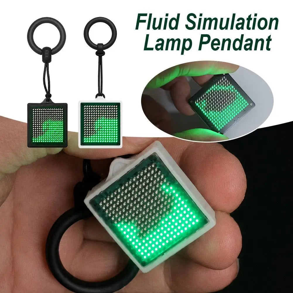 Cyberpunk LED Fluid Simulation Lamp Dynamic Water Flow Shake Control Desktop Ornament Sensory Fidget Toy for Gamer Birthday Gift Quake