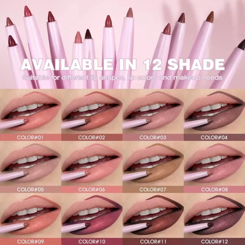 Purple Lip Line Pen Waterproof, Pollution -proof, Durable, Will Not Drop, Lasting Lip Line Pen, Lip Cosmetics Lip Pencil Quake