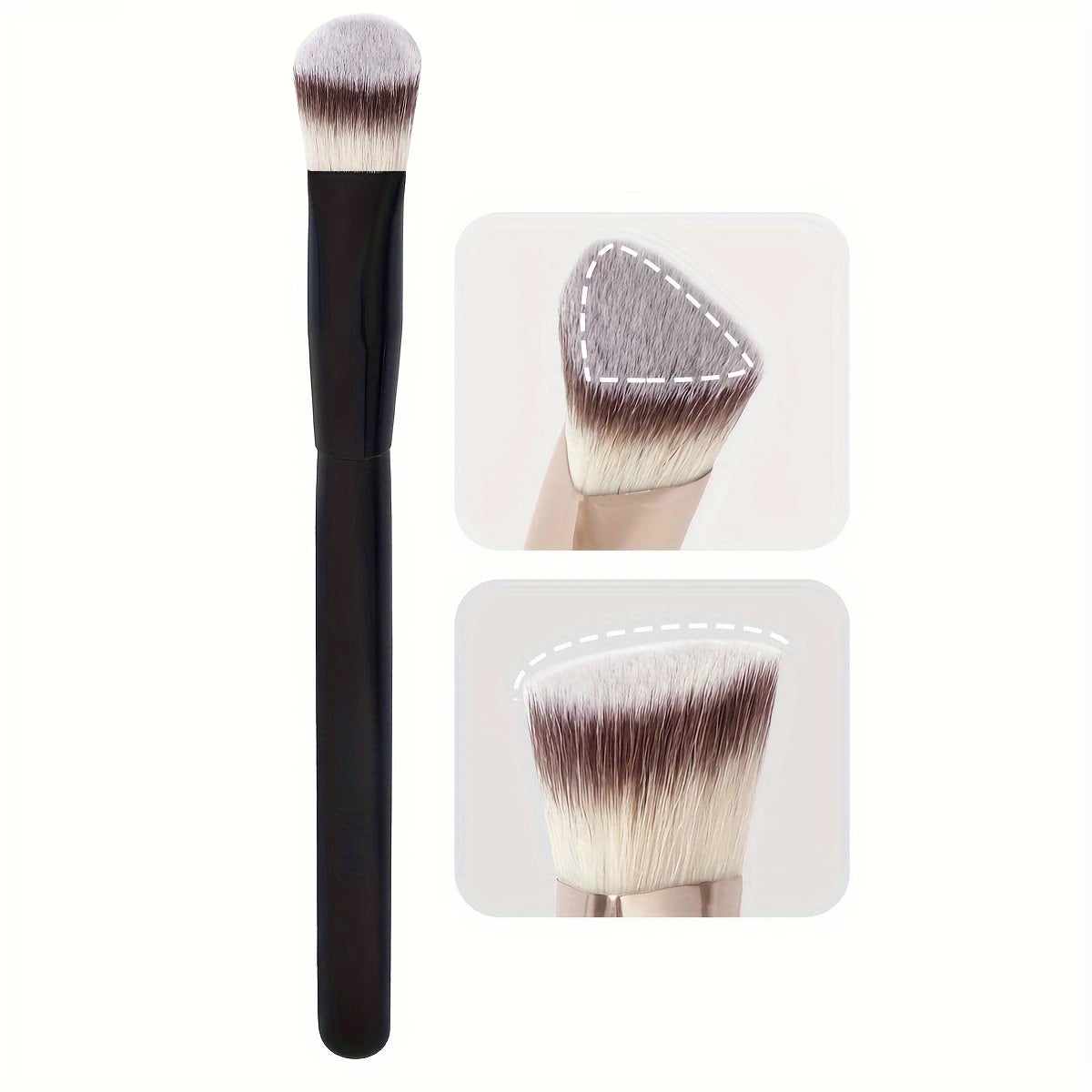Premium Concealer Brush, Triangle Brush Head, Soft Synthetic Bristles, Fit for The Skin Quake Black