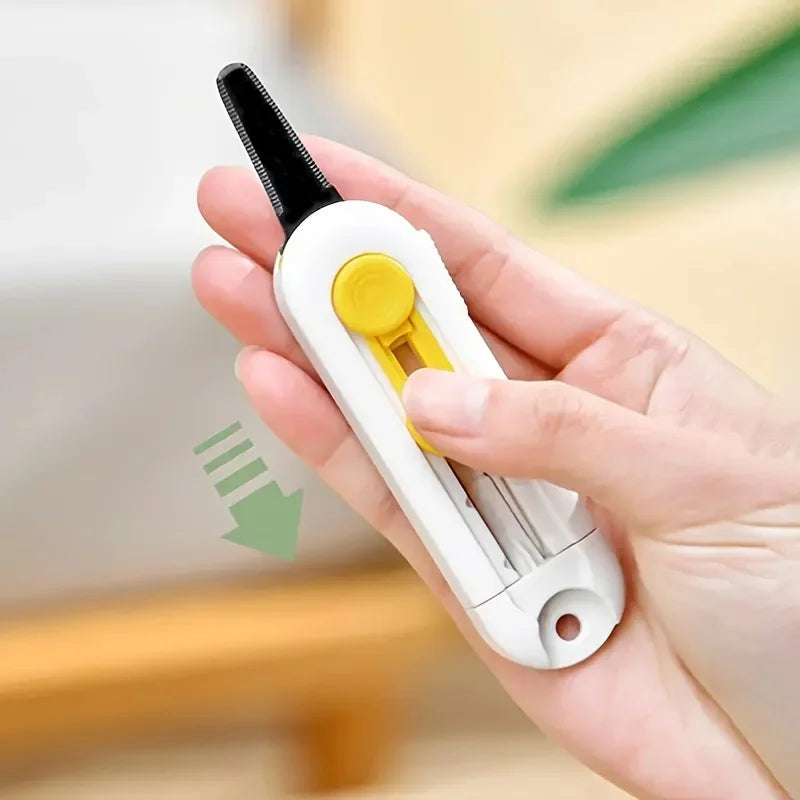 Box Cutter Mini Magnetic Box Cutter Box Cutter Safety Lock For Opening Packages Cartons Box Opener Razor Perfect For Home Use Quake