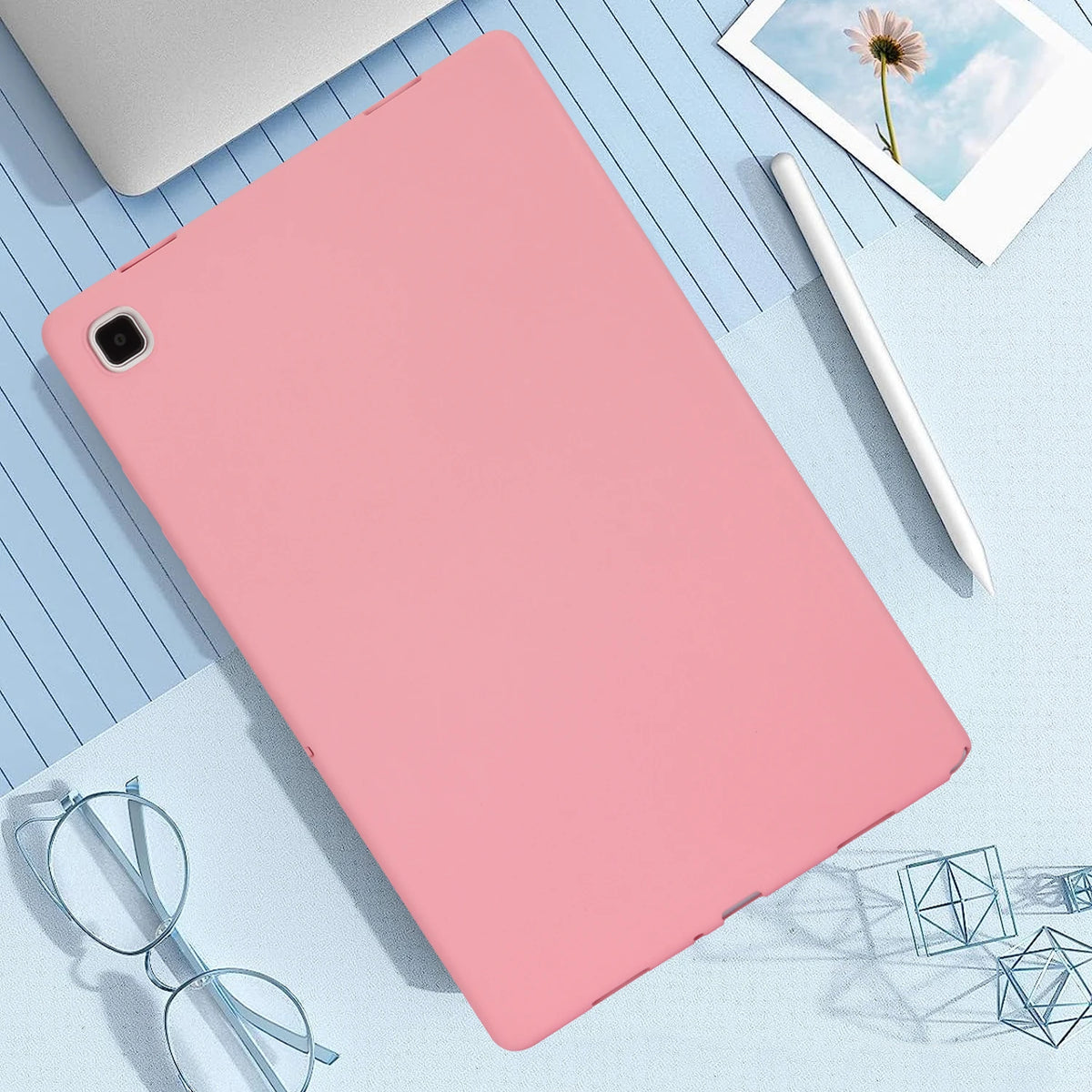 Suitable for Samsung Galaxy S7 S8 S9 S6 LITE A8 A2019 A7 10.5/11inch T225 T220 T290 T295 P610 P615 X700 X800 T970 T870 Tablet Pr Quake Pink TAB S9 11inch