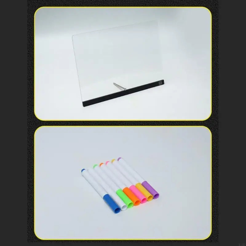 Kids Brighten Drafting Table Highlighting 7 Dynamic Dyes USB Electrical Supply for Sketching Room Deck Creative Eight K1KF Quake