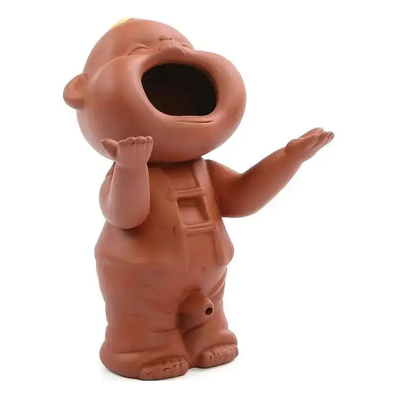 Pissing Tea Pet Tea Play Tea Tray Ornament Zisha Smiling Pissing Doll Color-changing Tea Pet Quake