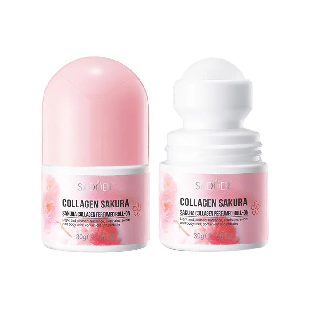 Sakura Body Odor Antiperspirant Hair Inhibitor Roll Long Lasting Underarm Sweat Deodorizer Dry Removal Eliminate Badly Smell Quake 1pcs 30g