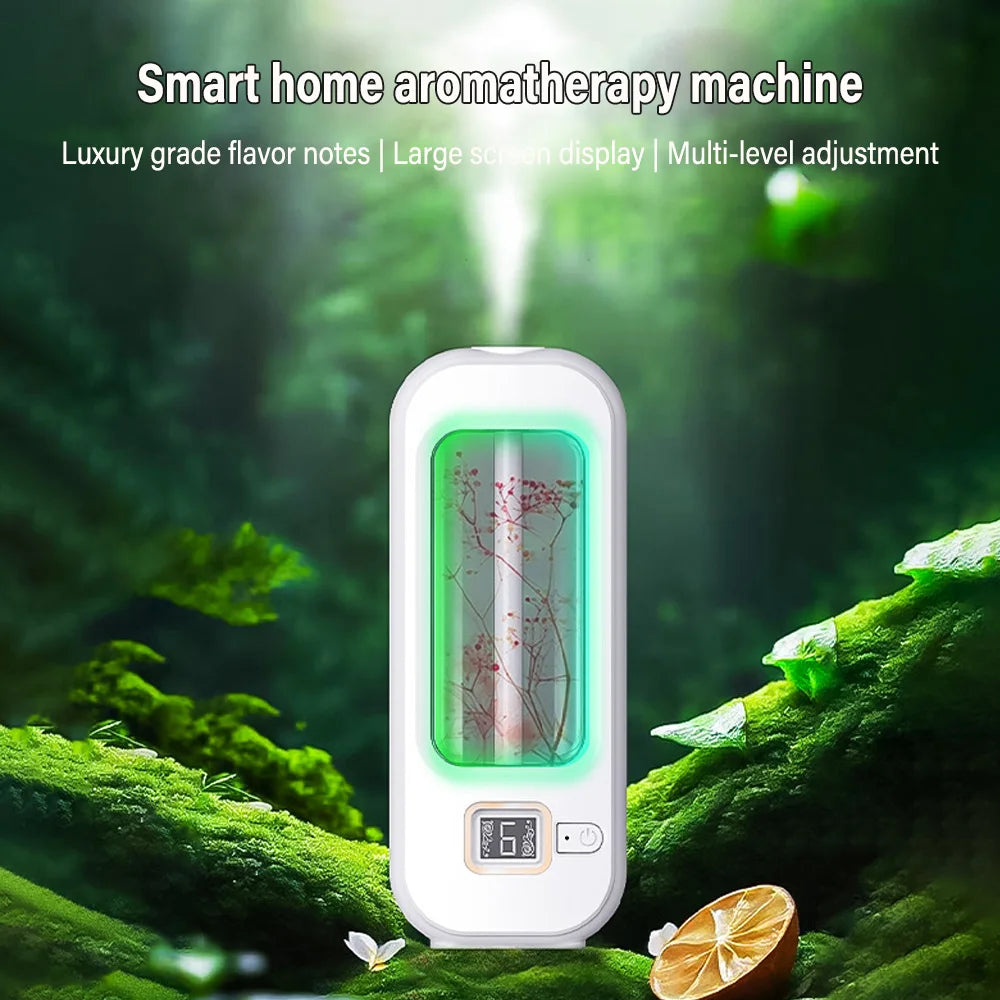 Aromatherapy Machine Automatic Home Fragrance Machine Essential Oil Diffuser Nebulizer for Kitchen and Toilet Deodorization Quake