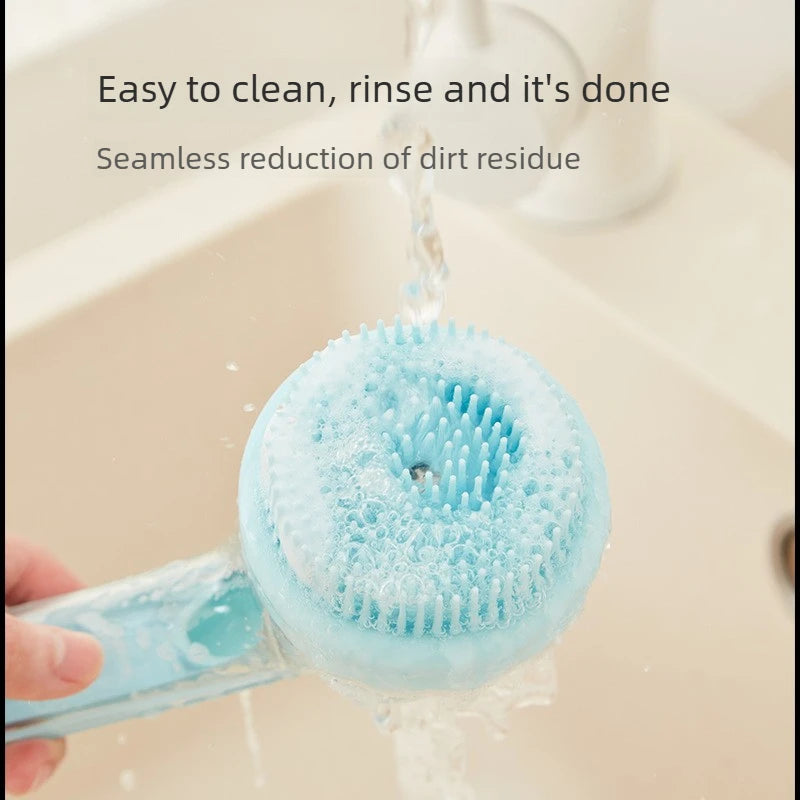 Multifunctional Liquid-filled Pet Bath Scrubber Massage Brush Cat Dog Grooming Comb Pet Shower Cleaning and Grooming Tool Quake