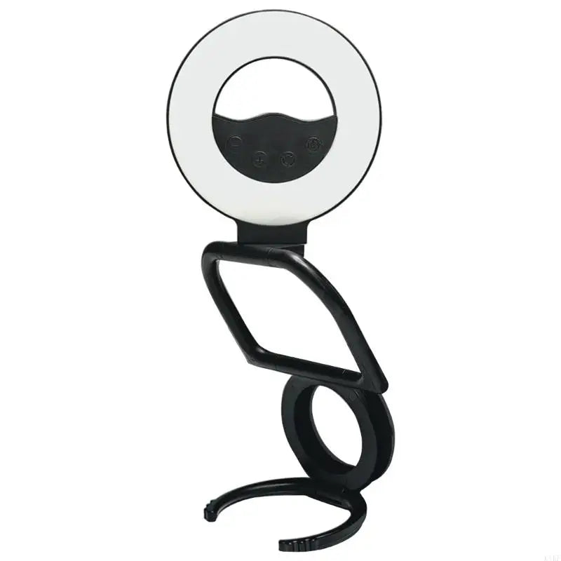 Phone Light with Kickstand for Phone 16 15 14 13 Rechargeable Selfie Vlog Live Streaming Rings Light Foldable K1KF Quake Black China Mainland
