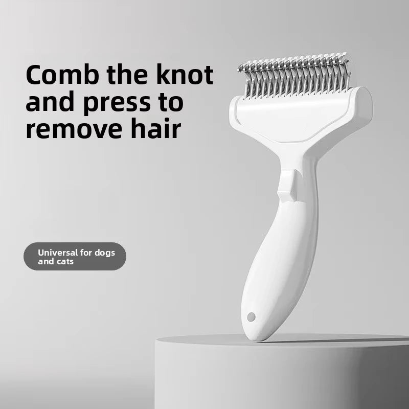 Stainless Steel Dog Hair Removal Brush Comb Pet Hair Remover Brush For Dogs Grooming Tools Pets Dematting Comb Dogs Accessories Quake