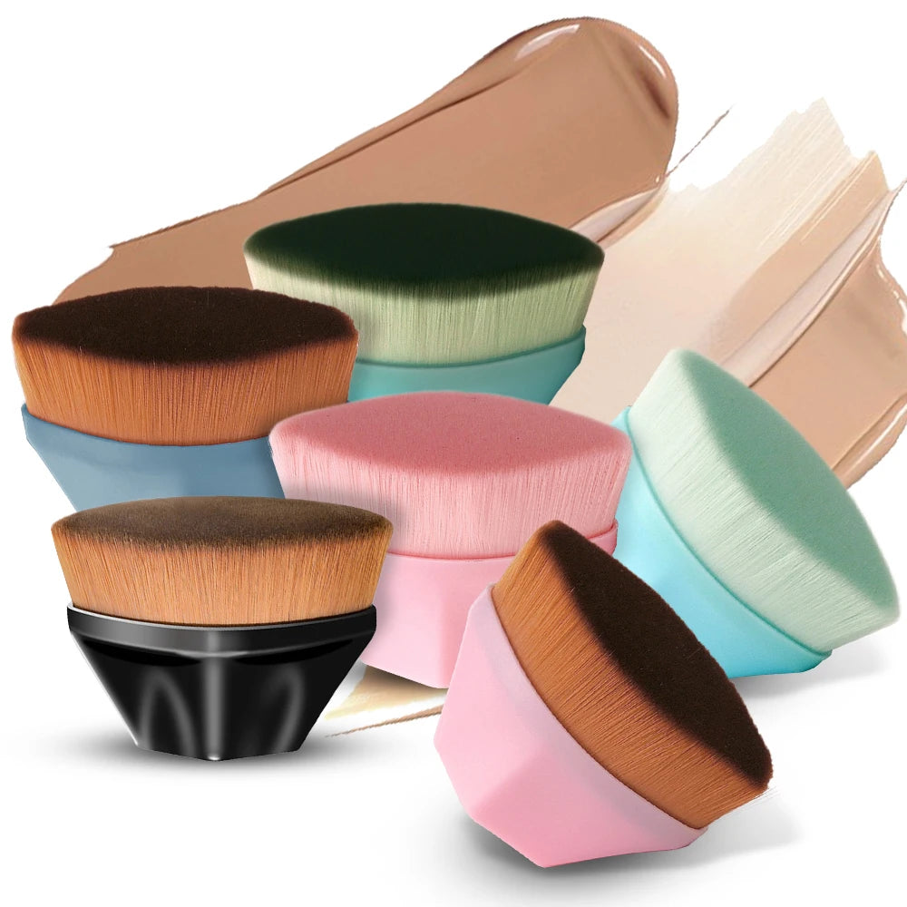 1PC Foundation Brushes Makeup Korean Professional Cosmetics BB Cream Powder Make Up Brush Short Handle Magic Foundation Brush Quake