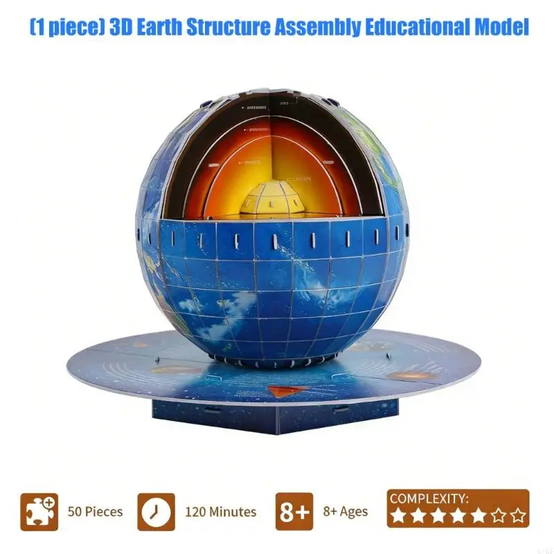 Educational Earth Structure Model Assembly Paper Earth Structure Model Geography Teaching Aid For Students And Teachers K1KF Quake