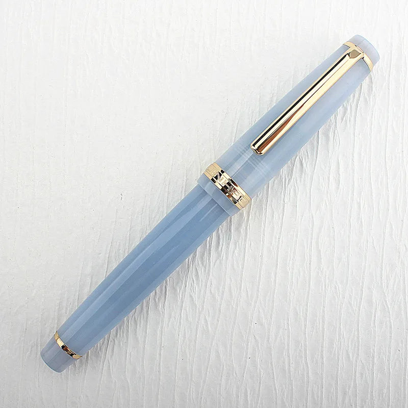 Jinhao 82 Fountain Pen Acrylic EF/F/M/Bent Nib Golden Trim with Converter Writing Pen Quake 82-3 EF 0.38MM