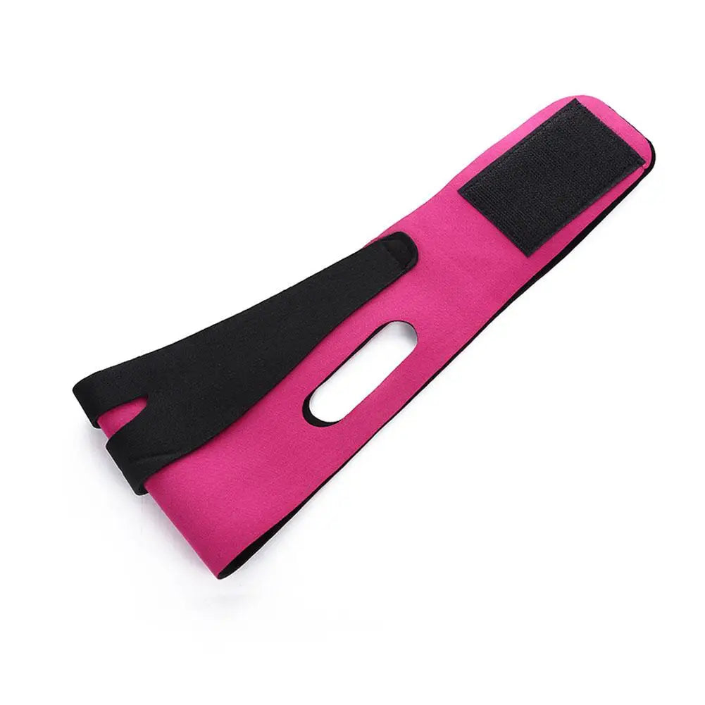 Reusable V Line Face Lift Strap Comfortable Face Slimming Bandage For Double Chin Shaper, Women Cheek Lift Up Belt For Sleeping Quake pink CN