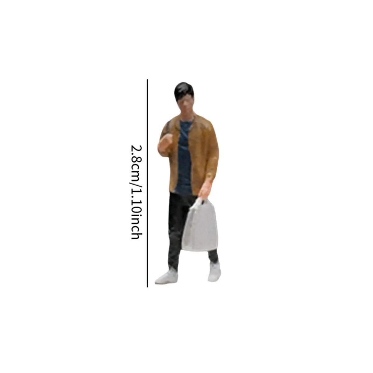 Mini Figure Model Birthday Gift Centerpiece Collectible Resin Ornament Artwork 1:64 Realistic Statue for Shelf Office Tea Room Quake