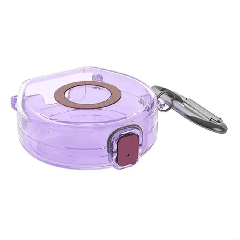 Charging Base Cover Case, Flexible Shell with Carry Clip, Scratch and Dust Care for Desk, Commute, Travel Storage K1KF Quake transparent lavender CN
