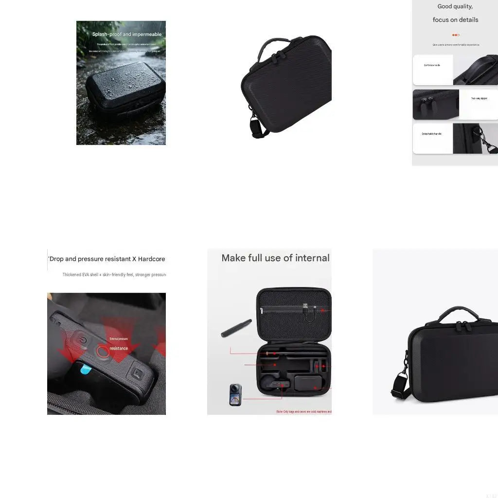 Hard Shell Camera Travel Case for X6, EVA Storage Organizers with Adjustable Shoulder Strap and Quick Access Zippers K1KF Quake CN