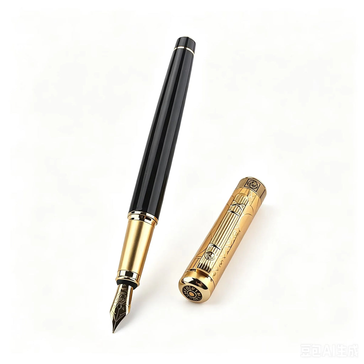 Picasso Luxury Metal Gold Engraved Pattern Business Signature Ink Pen Office Writing Gift Fountain Pens Multiple Colors Quake 0.7MM