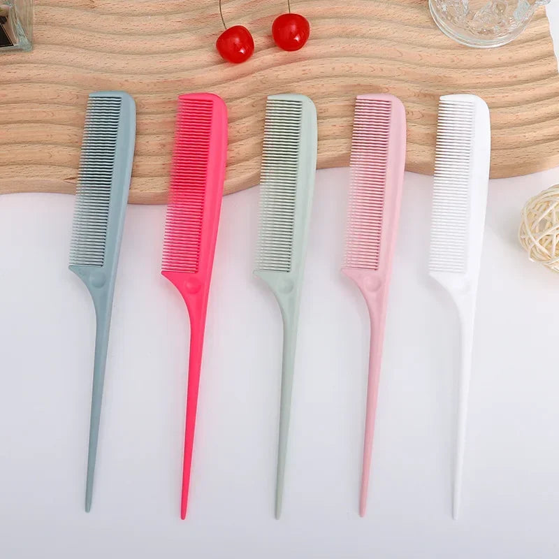 Professional Hair Tail Comb Professional Salon Hair Cut Comb Hair Styling Stainless Steel Spiked Salon Hair Care Styling Combs Quake