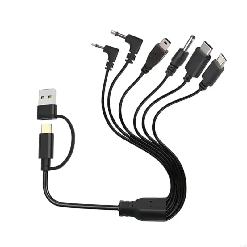 6 In 1 Multiple Charging Cable with Type C Tiny USB Mini USB Port Universal Charges for Smartphones Tablets Cameras K1KF Quake USB for plus Type C China Mainland
