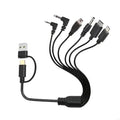 6 In 1 Multiple Charging Cable with Type C Tiny USB Mini USB Port Universal Charges for Smartphones Tablets Cameras K1KF Quake USB for plus Type C China Mainland