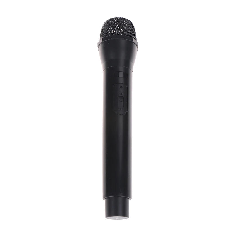 Microphone Prop Fake Plastic Microphone Kids Toys Party Favors Home Decoration Ornaments Quake black