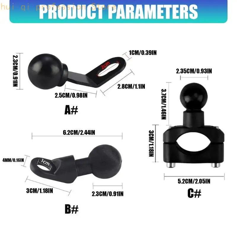 Ergonomic Motorcycle Phone Support with Non Slip Arm & Build for Travel H8WE Quake