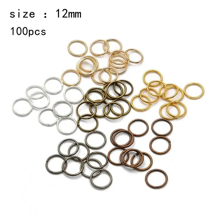 Silver & Gold Hair Ring Cuffs – Dreadlock Braid Beads 5-100pcs