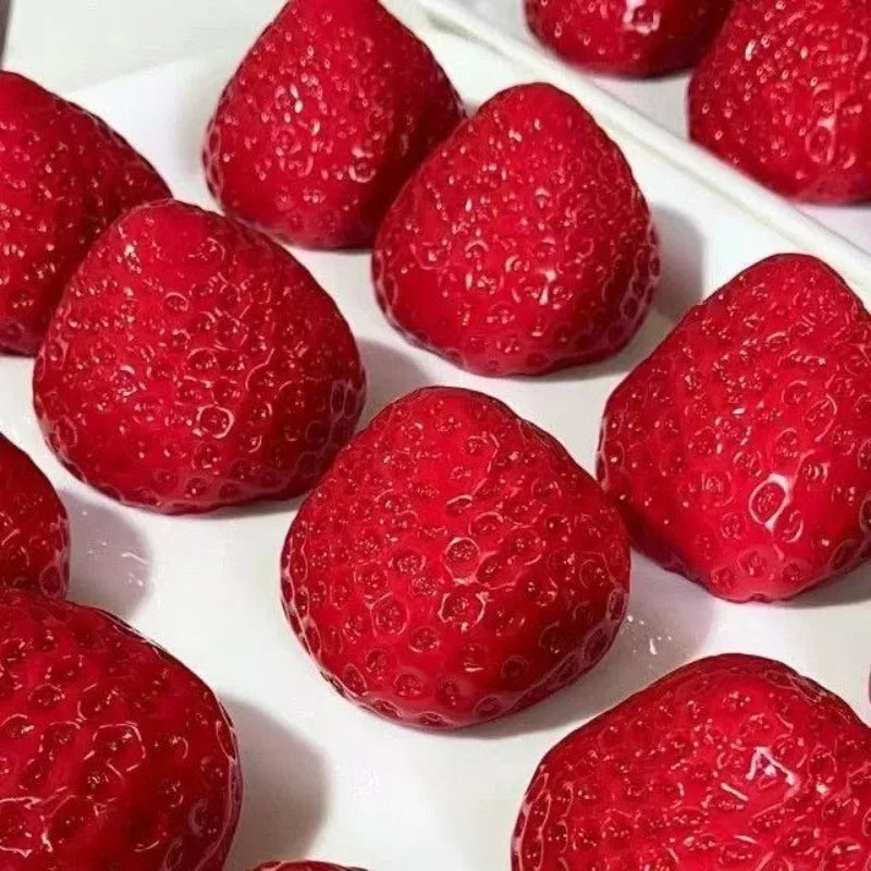 1pcs Soft and Squishy Strawberry Squeeze Toy Silicone Like Feel Stress Relief and Venting Toy Quake