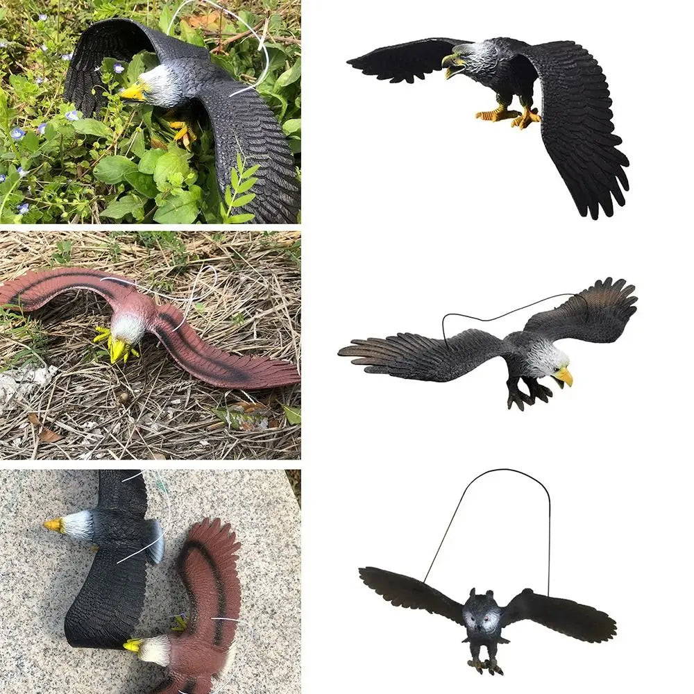 Waterproof Simulated Eagle Model 3D Animals Figures Simulation Bird Scarer Realistic Education Ornament Quake