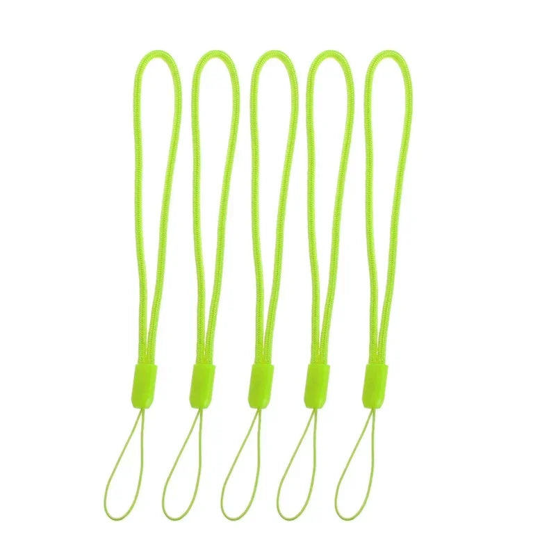 Lanyard for Cell Phone Camera Universal Hand 5pcs Wrist Strap Rope Cord Holder Quake Green 5pcs