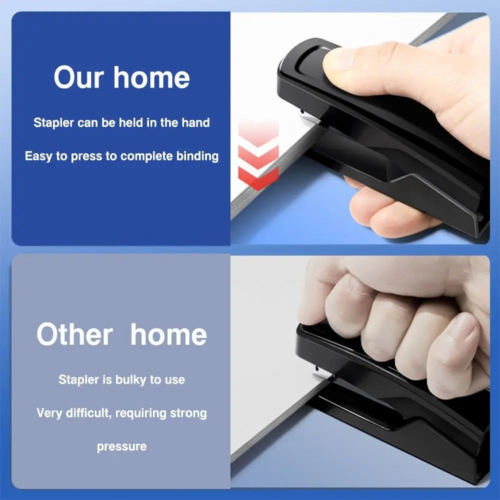 Use 24/6 Staples Stapler Mini Portable Effortless Stapling Machine Labor-saving Large Size Manual Binding Tool Office School Quake