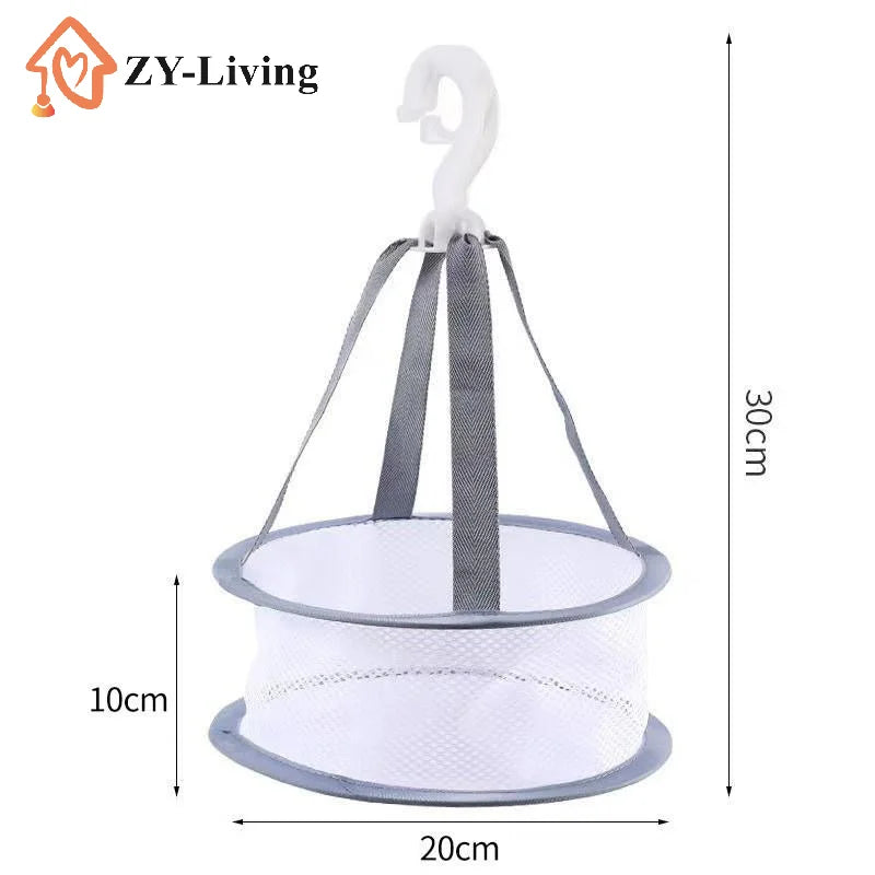 1/2 Layer Home Foldable Mesh Clothes Basket Clothes Net Sweater Anti Deformation Flat Clothes Basket Socks Underwear Tool Quake