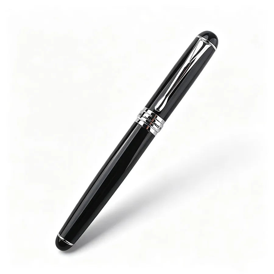 Jinhao 750 Fountain Pen Matte Black Metal Body M Nib Classic Ink Pen Business Office Writing Gift Pen Quake 750-4 M 0.7MM