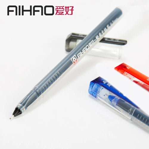 1Pc Rolling Ball Pens, Quick-Drying Ink 0.5mm Extra-Fine Point Rollerball Pens Straight Liquid Gels Ink Pens for Writing K1KF Quake Black
