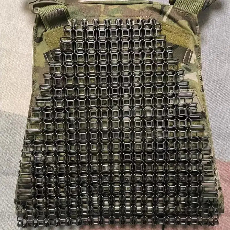 Open-Pattern Equipment Padding Sheet, Cuttable Plastic Cushioning Insert for Tactical Helmet Areas, Shoulder Straps and K1KF Quake