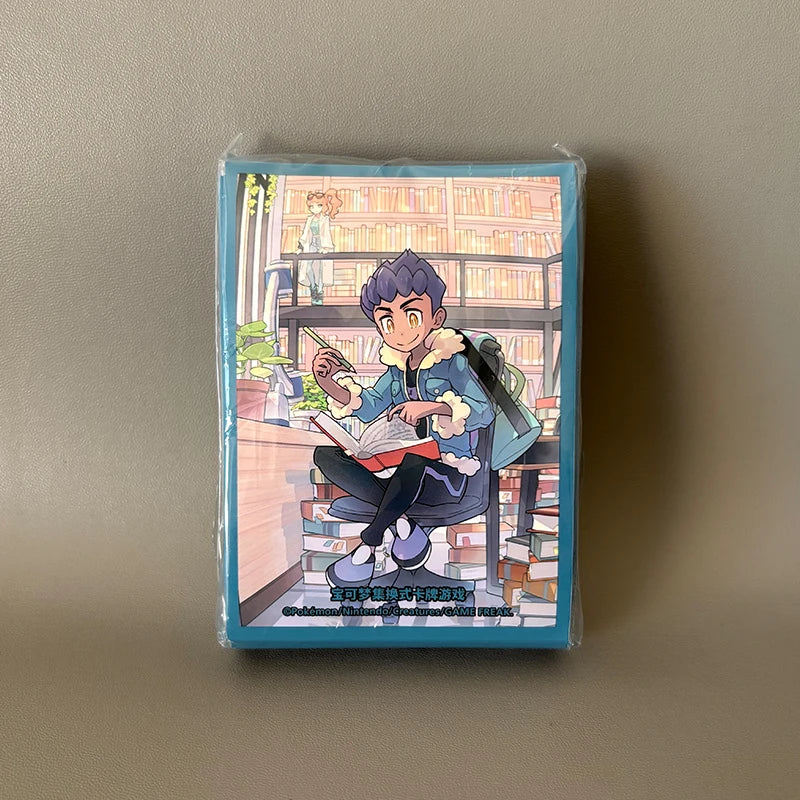 Genuine Pkm TCG Card Sleeves 64PCS Protective Set Nessa Marnie Design Glossy Finish Trading Card Game Accessories Collector Gift Quake he pu