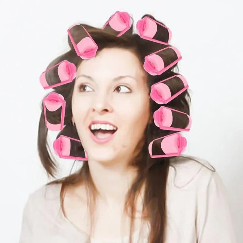 Foam Sponge Curling Iron Pear Flower Head Mushroom Magic Hair Curl Soft Sleep No Heat Curling Iron Hair Rollers Quake