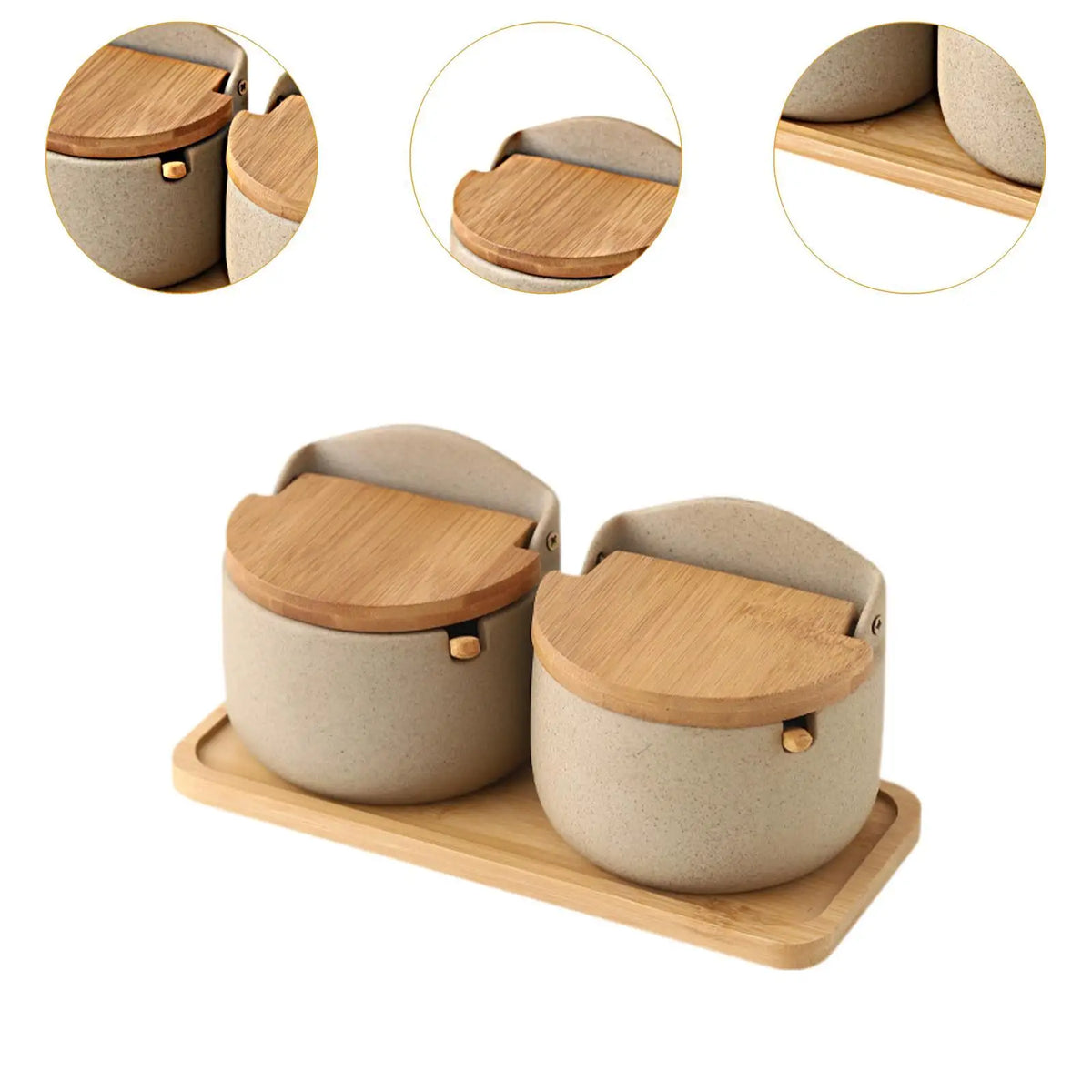 Porcelain Sugar Bowl Condiment Jar Container Sugar Holder Condiment Pot Ceramics Storage Jars for Restaurant Quake