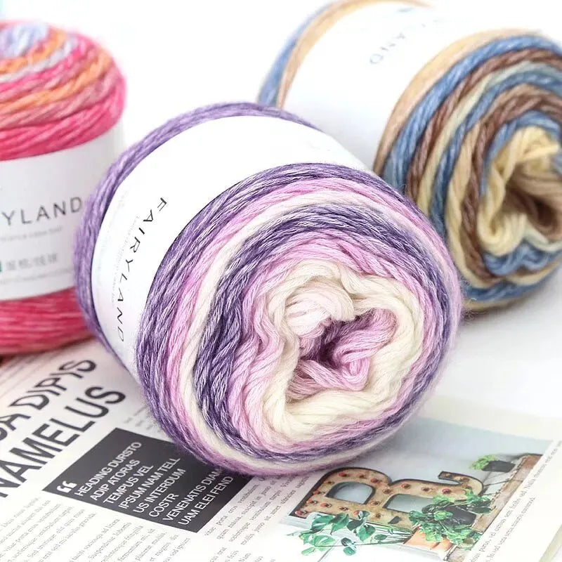 1pc 100g Gradient Rainbow Yarn, Suitable for DIY Crochet and Knitted Warm Sweaters, Scarves, Hats, Shawls, Etc Quake