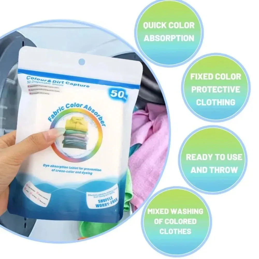 200/50PCS Color Absorption Sheet for Washing Machine Dyeing Proof Laundry Sheet Anti-Staining Laundry Tablet Color Catcher Cloth Quake