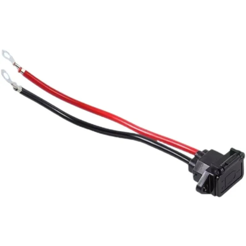 10/12AWG E‑Bike Charging Socket Cord Universal Three Vertical Pin Connector Plug for Electric Scooter E‑Vehicle Battery Port Quake