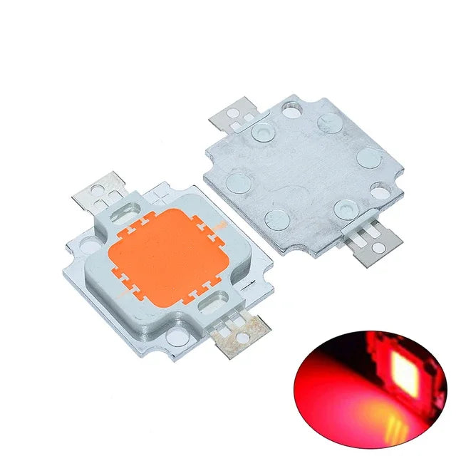 10-PCS LED 10W warm white Green RGB Yellow RGB 800-900LM LED Bulb IC SMD Lamp Light Daylight white High Power LED 3000K-3200K Quake RED