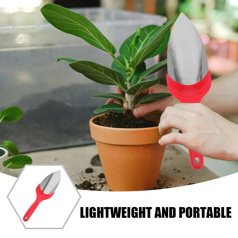 Multipurpose Stainless Steel Shovel Garden Hand Trowel Suitable for Yard Potting Soil Loosening Planting and Home Ice Scooping Quake