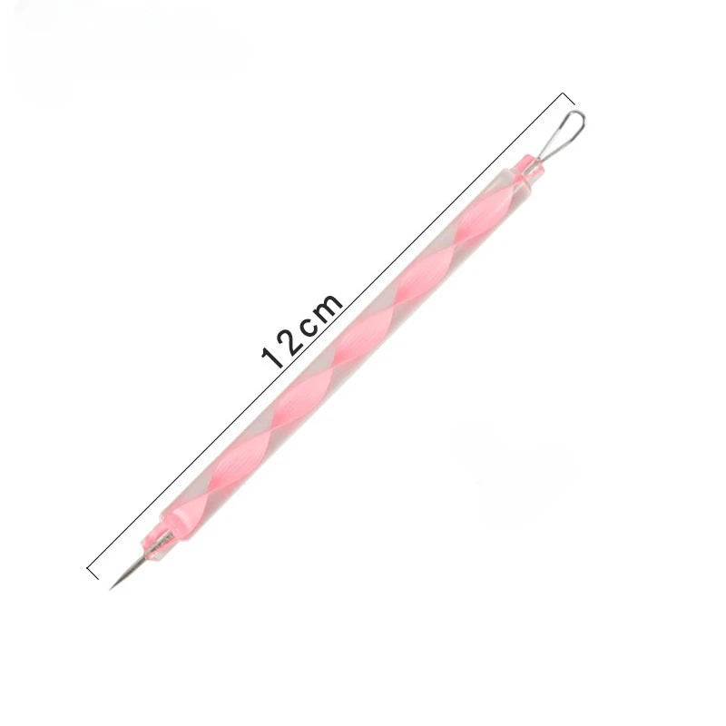 vvocci Double-headed Rotating Comedone Extractor Acne Needle Portable Colorful Blackhead Extractor 1pcs Quake M520 1pcs Pink