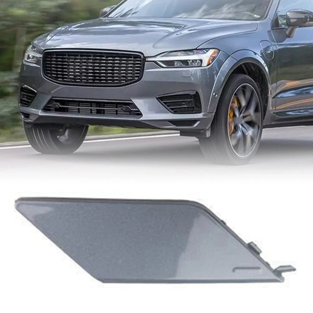 Stylish Rear Bumper Tow Hook Eye Cover for VOLVO For XC60 (2018 2023) Easy Replacement of Part Numbers 31449210 &39849034 Quake Silver