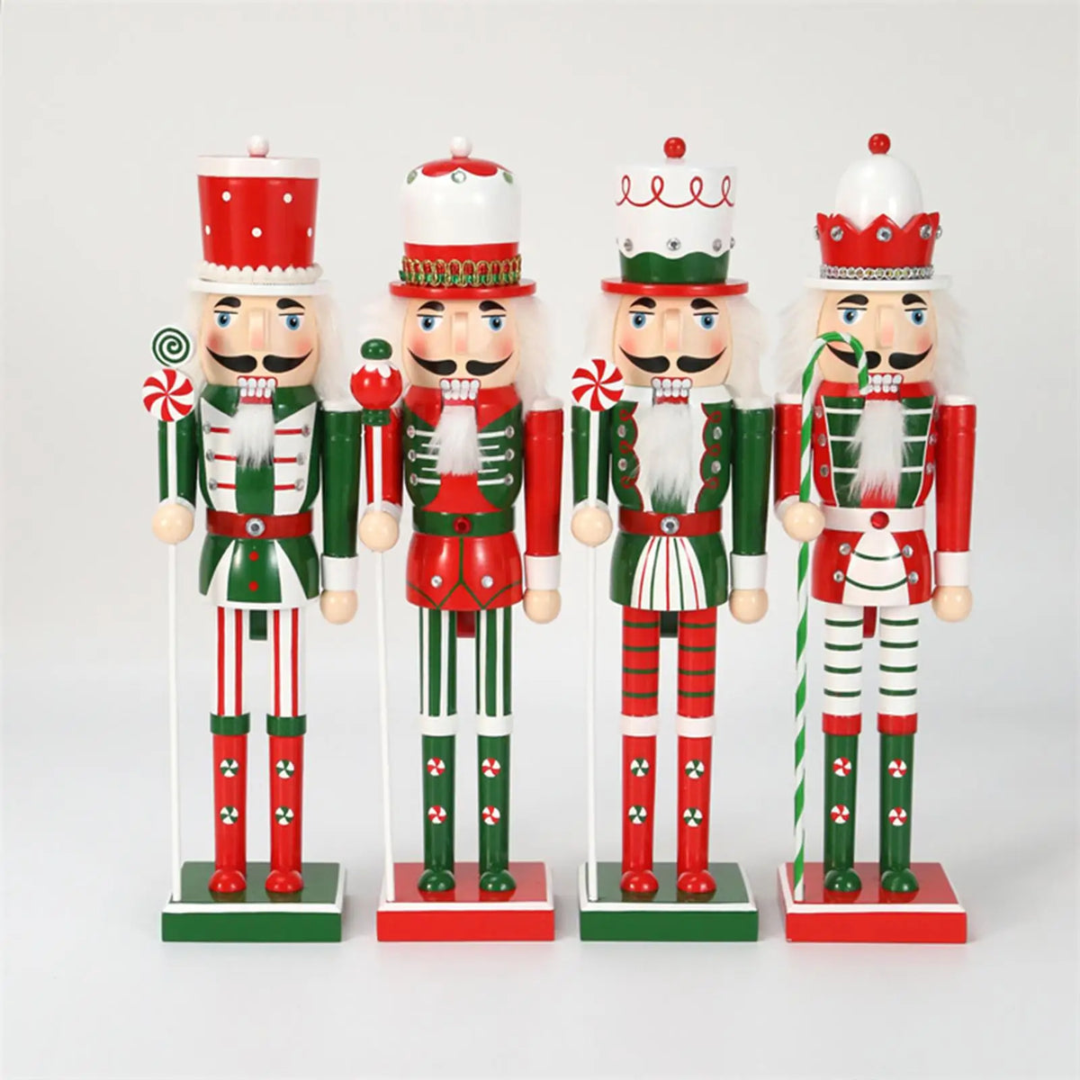 Christmas Nutcracker Ornament Figure Table Decoration, Wooden Nutcracker Soldier for Holiday Quake