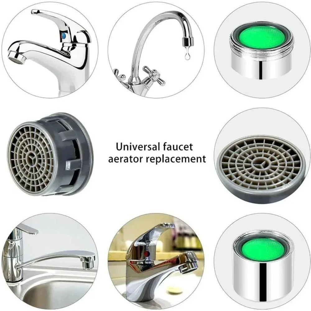 50/5PCS Faucet Filter Aerator Flow Restrictor Replacement Parts Insert Sink Basin Tap Filter Anti-splash Head Faucet Accessories Quake